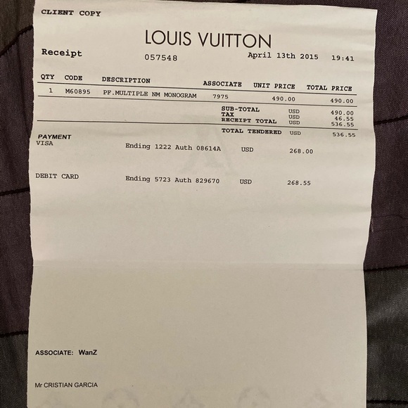 Louis Vuitton Mens PF Multiple Wallet Monogram - Picture 8 of 8